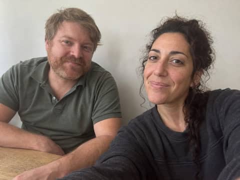Sandra mit ihrem Partner